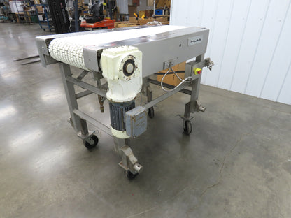 Hosokawa FA420KST 29"x 51"L Food Process Spreader Fanning Conveyor 3PH Adj Speed