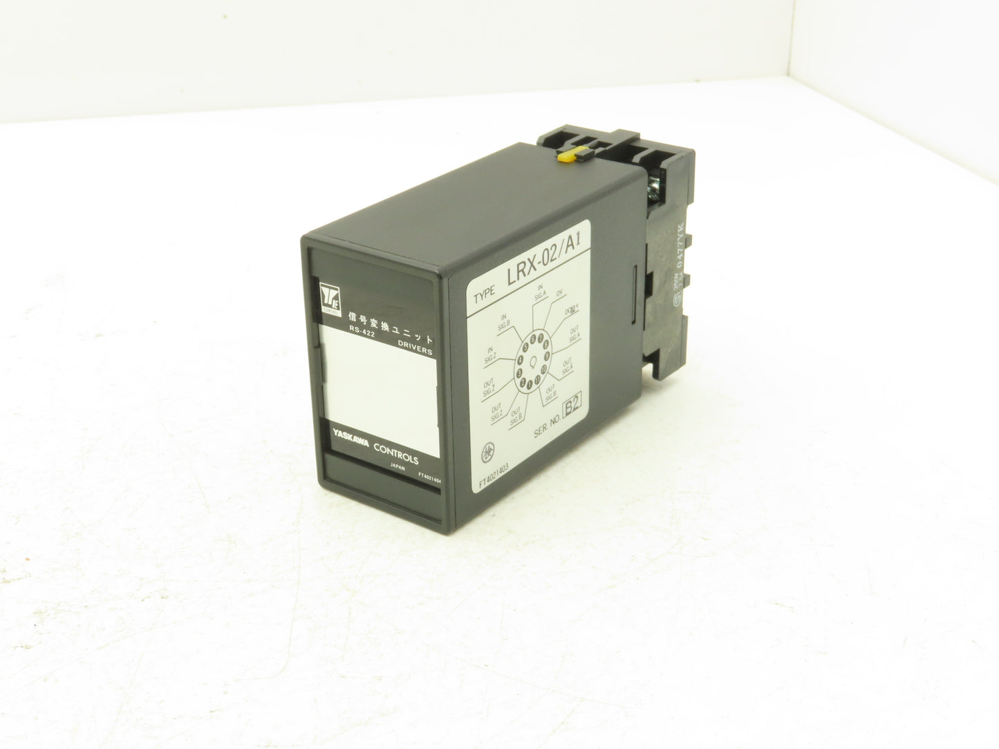 Yaskawa Controls LRX-02/A1 Driver I/O Input Output Control Module RS-422