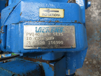 Eaton Vickers Hydraulic Power Unit 45 Gallon 19 GPM 3000PSI 20Hp 230/460V 3Ph