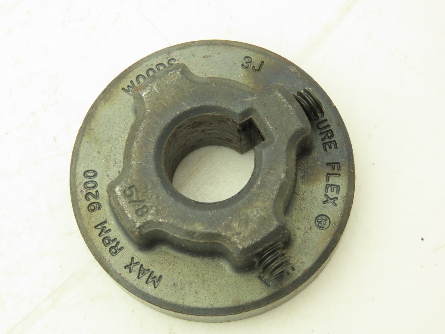 TB Woods 3JX5/8 Sure Flex Coupling Flange 5/8" Bore x 2" OD x .8" LTB Lot of 6