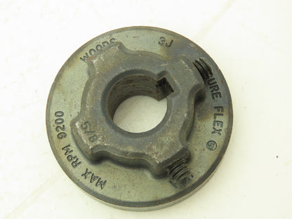 TB Woods 3JX5/8 Sure Flex Coupling Flange 5/8" Bore x 2" OD x .8" LTB Lot of 6