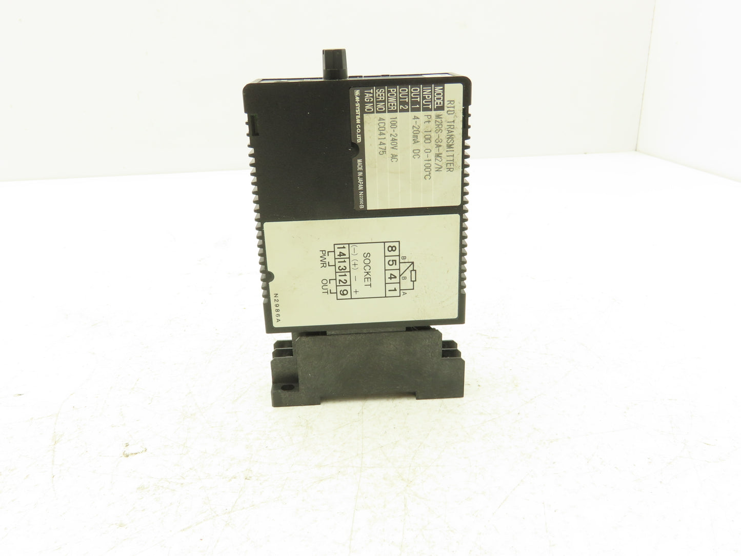 M System M2RS-3A-M2/N Signal Transmitter 0-100mVDC In 4-20mA DC Out