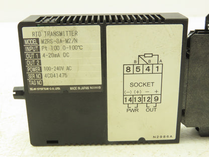 M System M2RS-3A-M2/N Signal Transmitter 0-100mVDC In 4-20mA DC Out