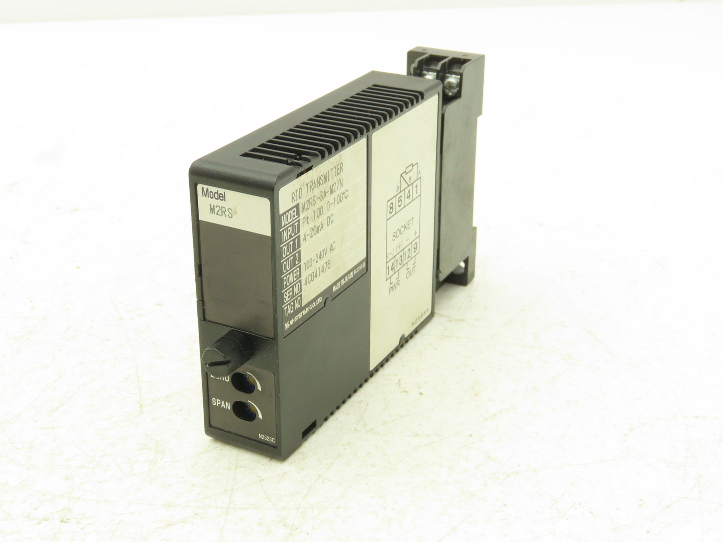 M System M2RS-3A-M2/N Signal Transmitter 0-100mVDC In 4-20mA DC Out