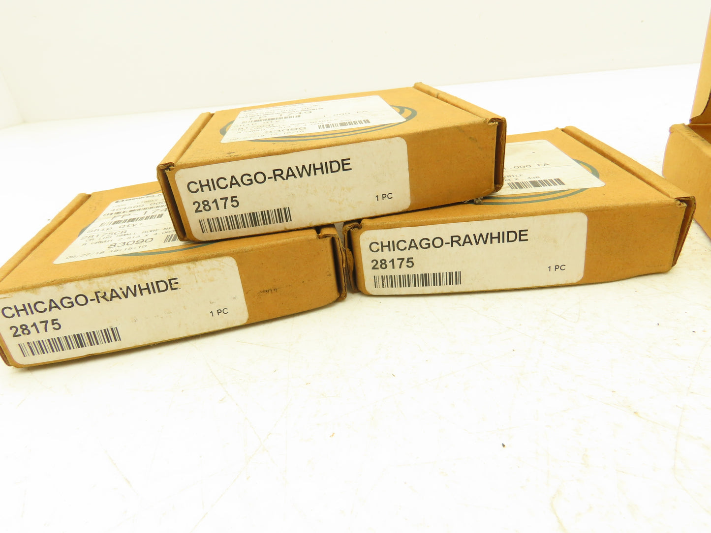 Chicago Rawhide 28175 Oil Seal Single Lip 2.813" Shaft Dia 4.003" OD Lot of 4