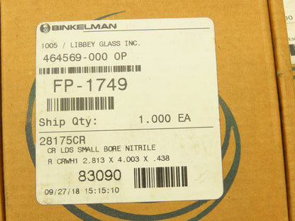 Chicago Rawhide 28175 Oil Seal Single Lip 2.813" Shaft Dia 4.003" OD Lot of 4