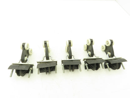 Demag Festoon Flat Cable Trolley Plastic Wheels 2" Cable  Lot of 5