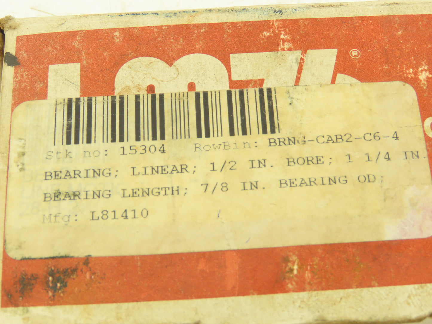 LM 76 L81410 Ceramic Coated Linear Bearing .500" ID x .875" OD x 1.25" Lot of 10