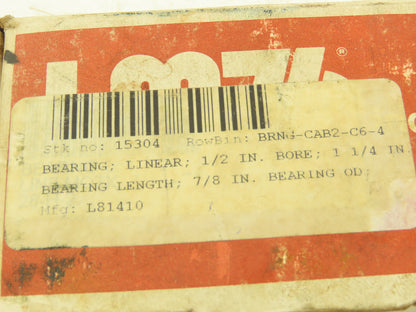 LM 76 L81410 Ceramic Coated Linear Bearing .500" ID x .875" OD x 1.25" Lot of 10