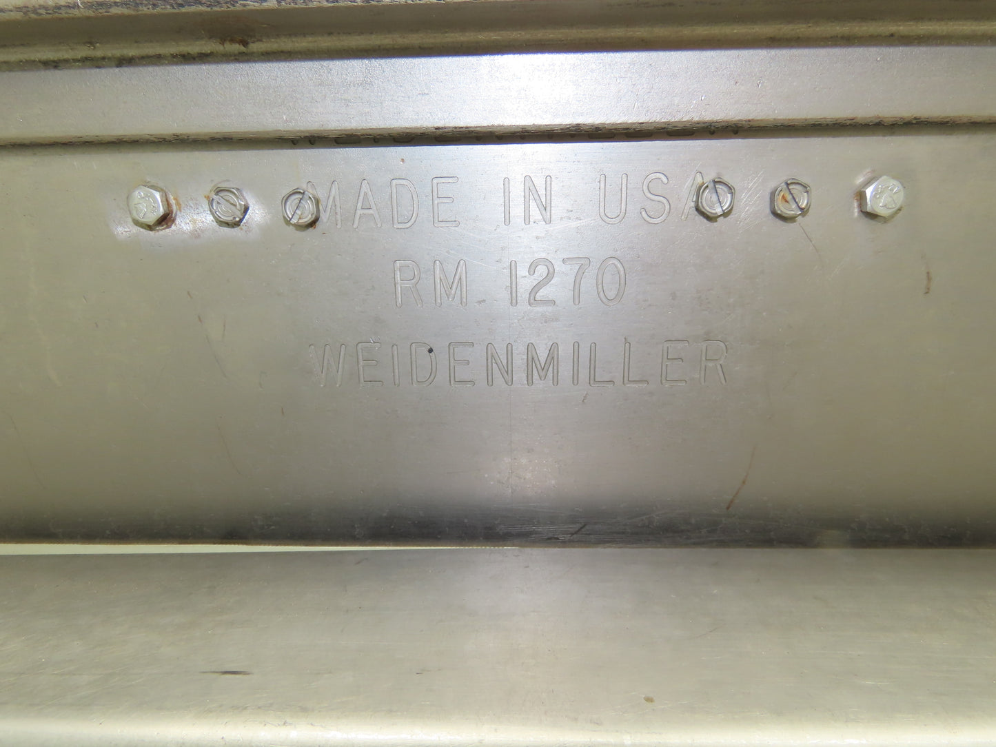 Weidenmiller RM1270 Bakery Dough Roller Moulder Sheeter 14" Belt 480V 3PH
