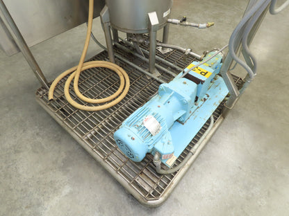Full Jacket Steam Kettle 15 Gallon Lightnin Mixing Tank Additive Pump Flow Meter
