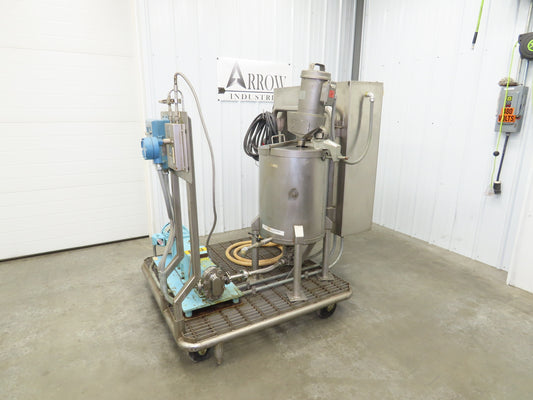 Full Jacket Steam Kettle 15 Gallon Lightnin Mixing Tank Additive Pump Flow Meter