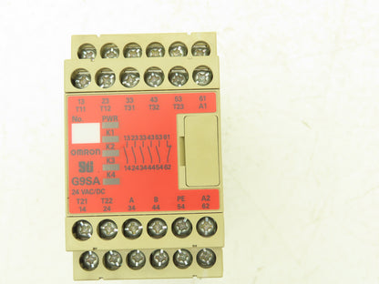 Omron STI G9SA-501 Dual Channel Safety Relay Unit 24VAC/DC Lot of 7