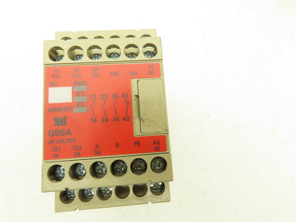 Omron STI G9SA-301 Dual Channel Safety Relay Unit 24VAC/DC Lot of 6