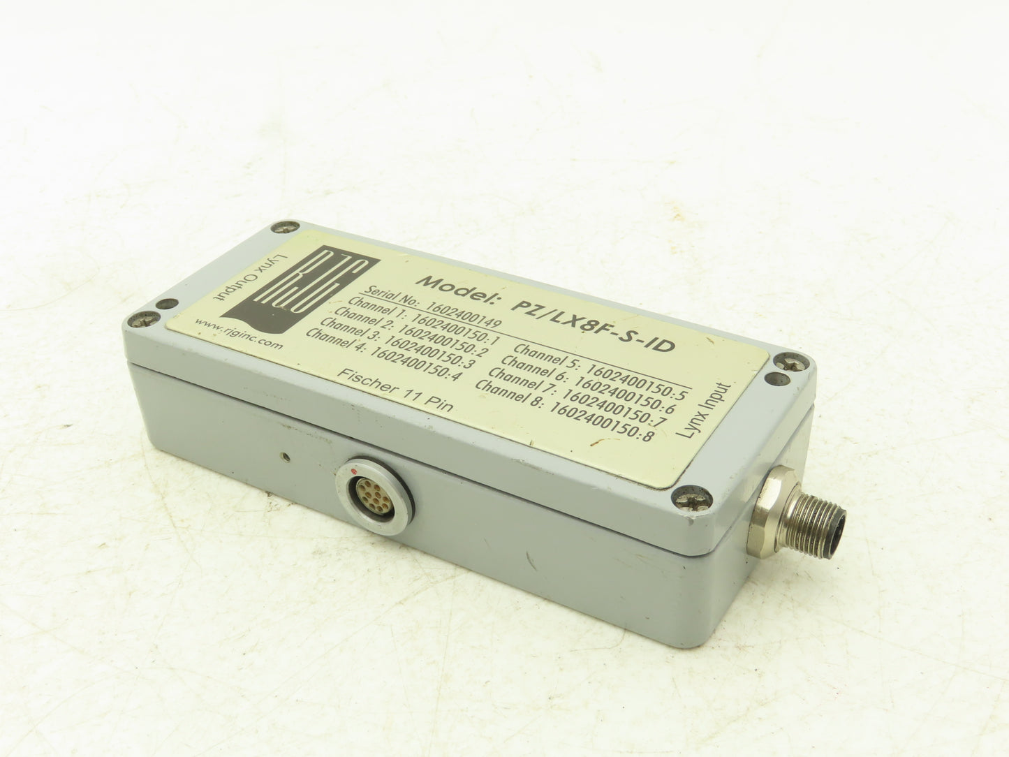 RJG PZ/LX8F-S-ID Vacuum Gauge Transducer Piezo Module 8 Channel