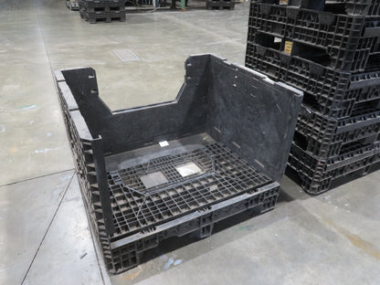 HPJ BulkPak Collapsible Bulk Container Bin 25.5 cu-ft 48 x 40" Stackable Tote