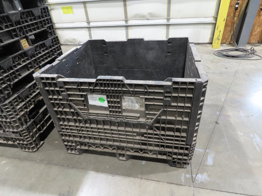 HPJ BulkPak Collapsible Bulk Container Bin 25.5 cu-ft 48 x 40" Stackable Tote