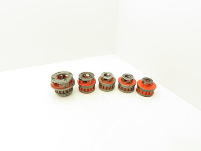 Ridgid 12-R Die Heads With Dies 5 Piece Set For Manuel Ratchet Threader