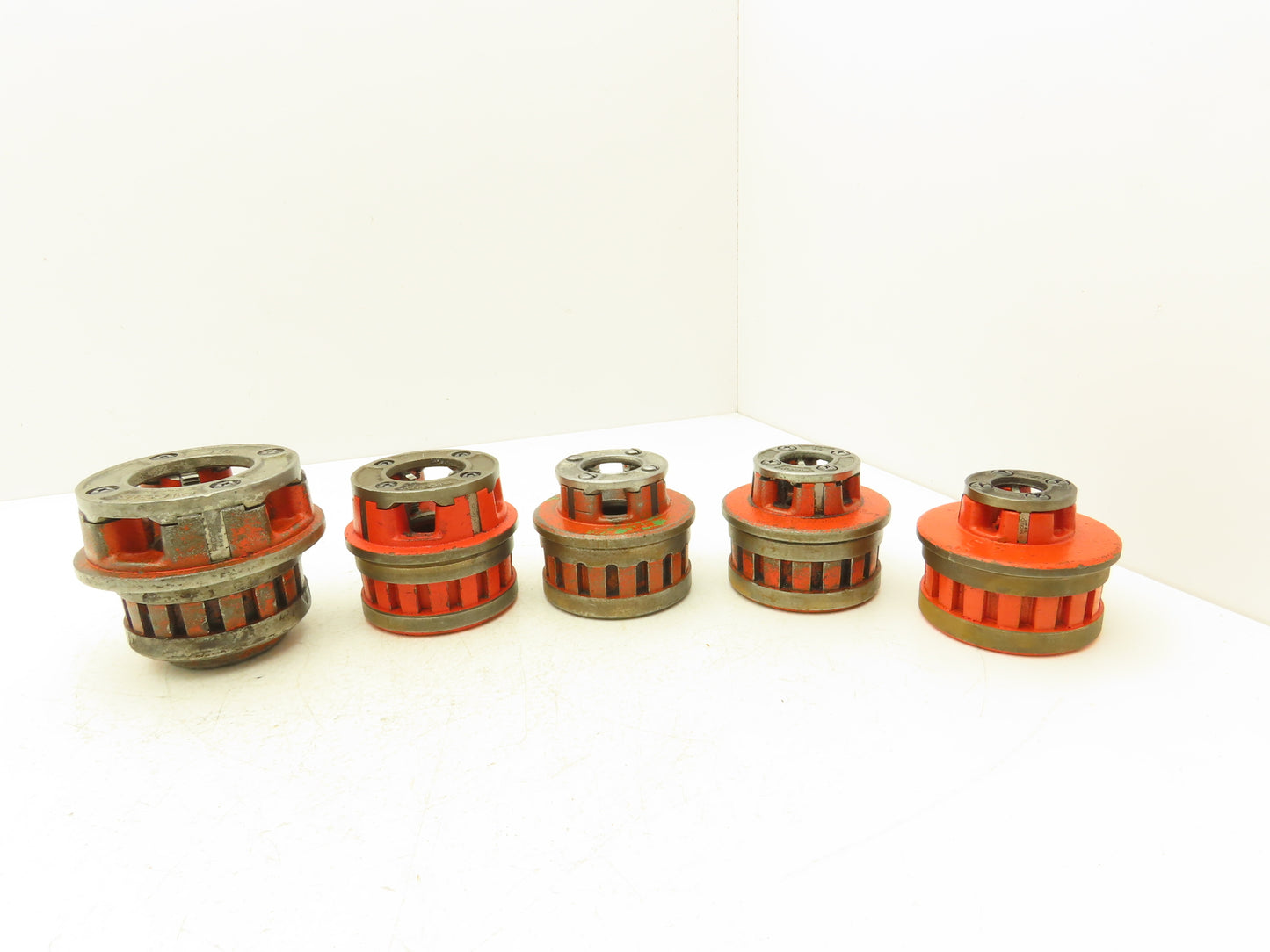 Ridgid 12-R Die Heads With Dies 5 Piece Set For Manuel Ratchet Threader