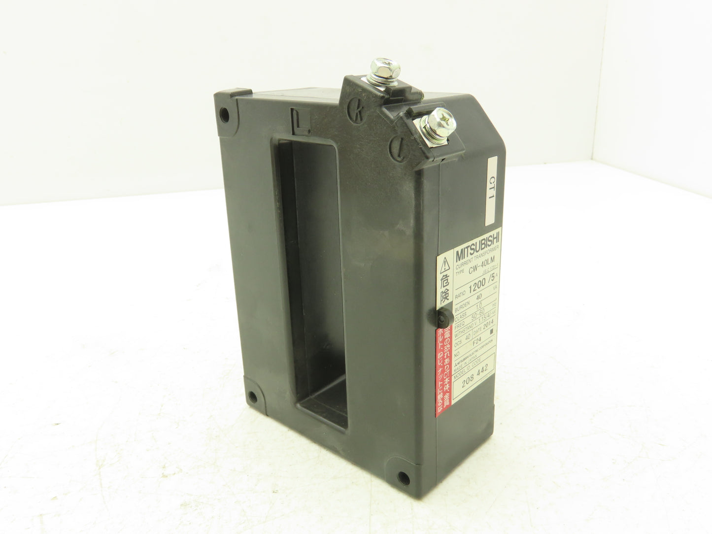 Mitsubishi CW-40LM Current Transformer 1200:5 Ratio 1100V 40VA