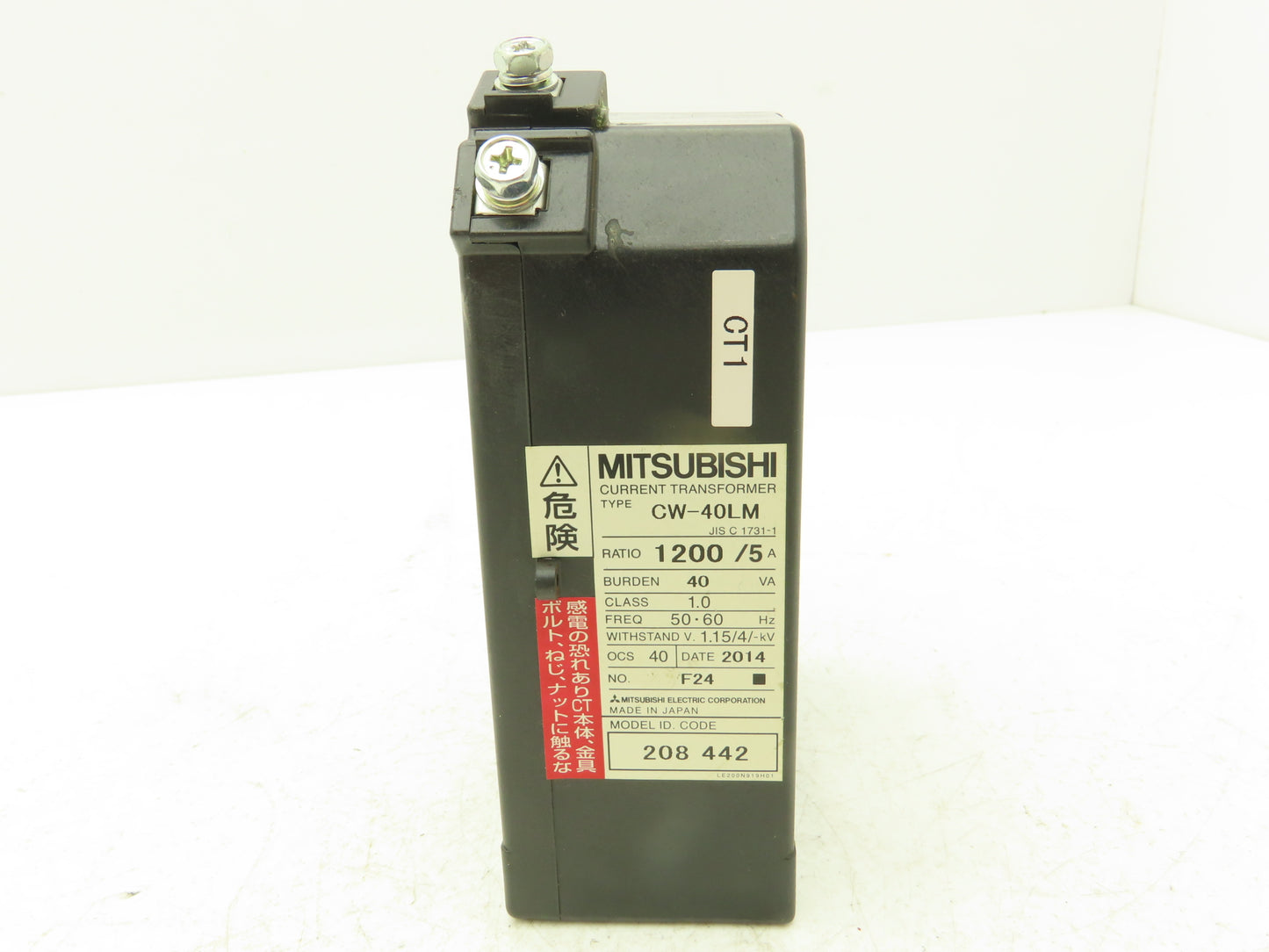 Mitsubishi CW-40LM Current Transformer 1200:5 Ratio 1100V 40VA