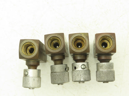 Parker PF400B In-line Flow Control Valve 1/4" NPT Brass 2000 PSI  Lot of 4
