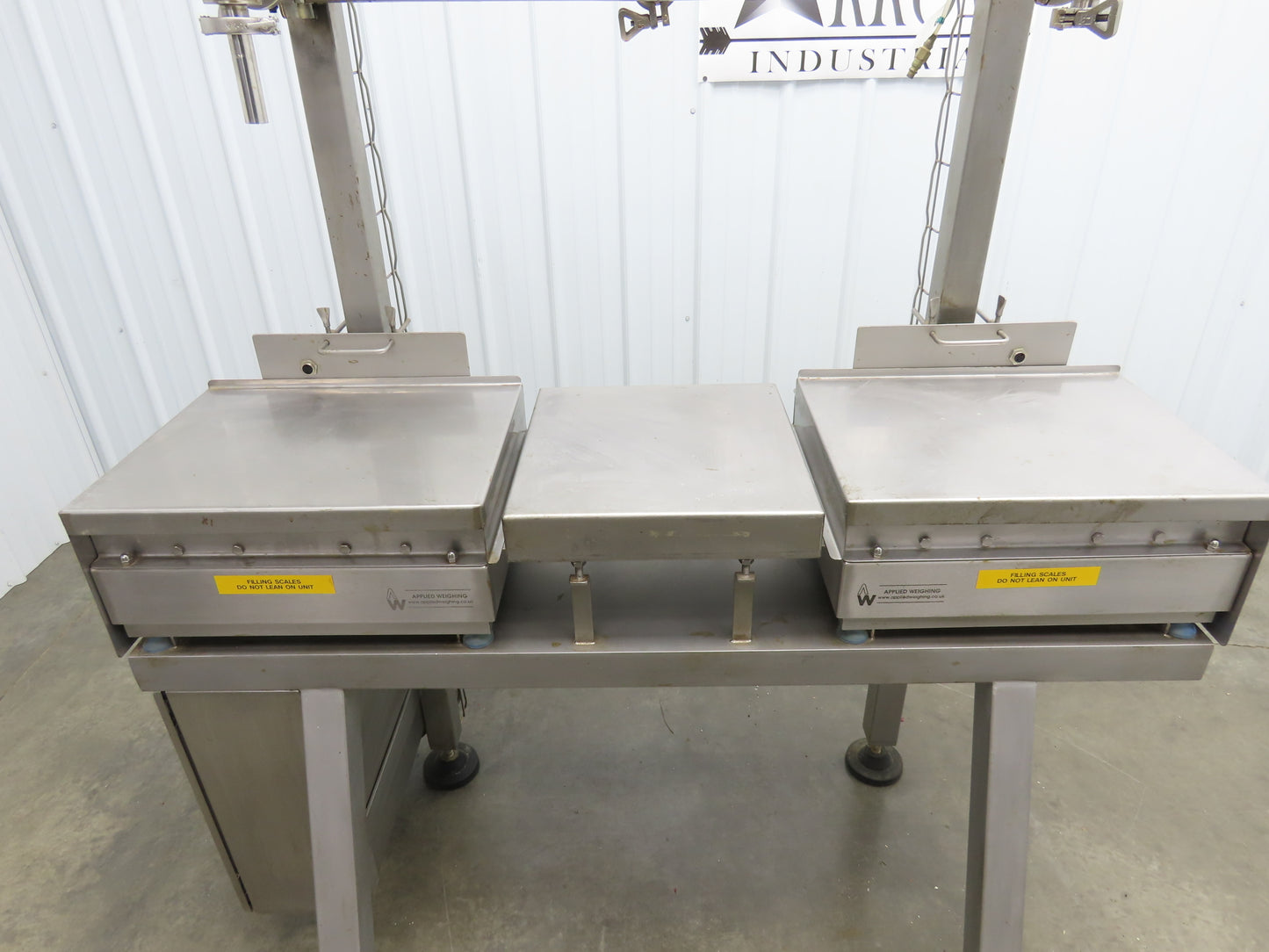Chemtech Sanitary Dual Liquid Filling Weigh Station Scales 1" Tri-Clamp 115V
