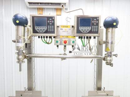Chemtech Sanitary Dual Liquid Filling Weigh Station Scales 1" Tri-Clamp 115V