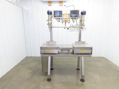 Chemtech Sanitary Dual Liquid Filling Weigh Station Scales 1" Tri-Clamp 115V