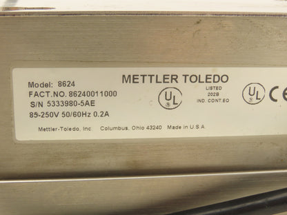 Mettler Toledo 8624 Digital Scale Indicator Readout 120VAC With 5' Cord
