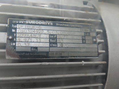 Sollich WEB/WE400 Food Grade Slab Former Compression Cooling Roller 13.75"W 480V