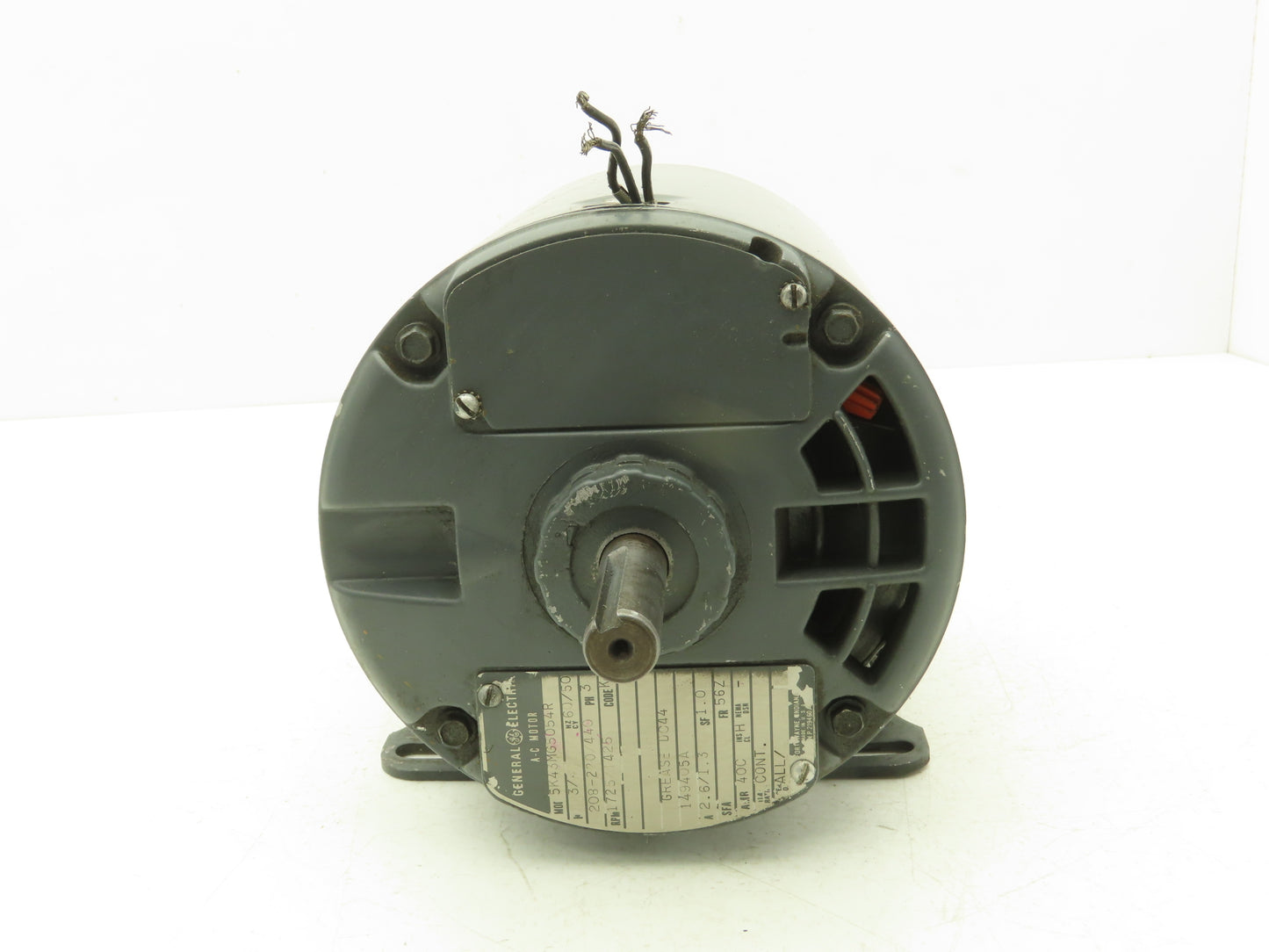 General Electric 5K43MG5054R AC Motor 3/4Hp Double Shaft 208-220/440V 3Ph