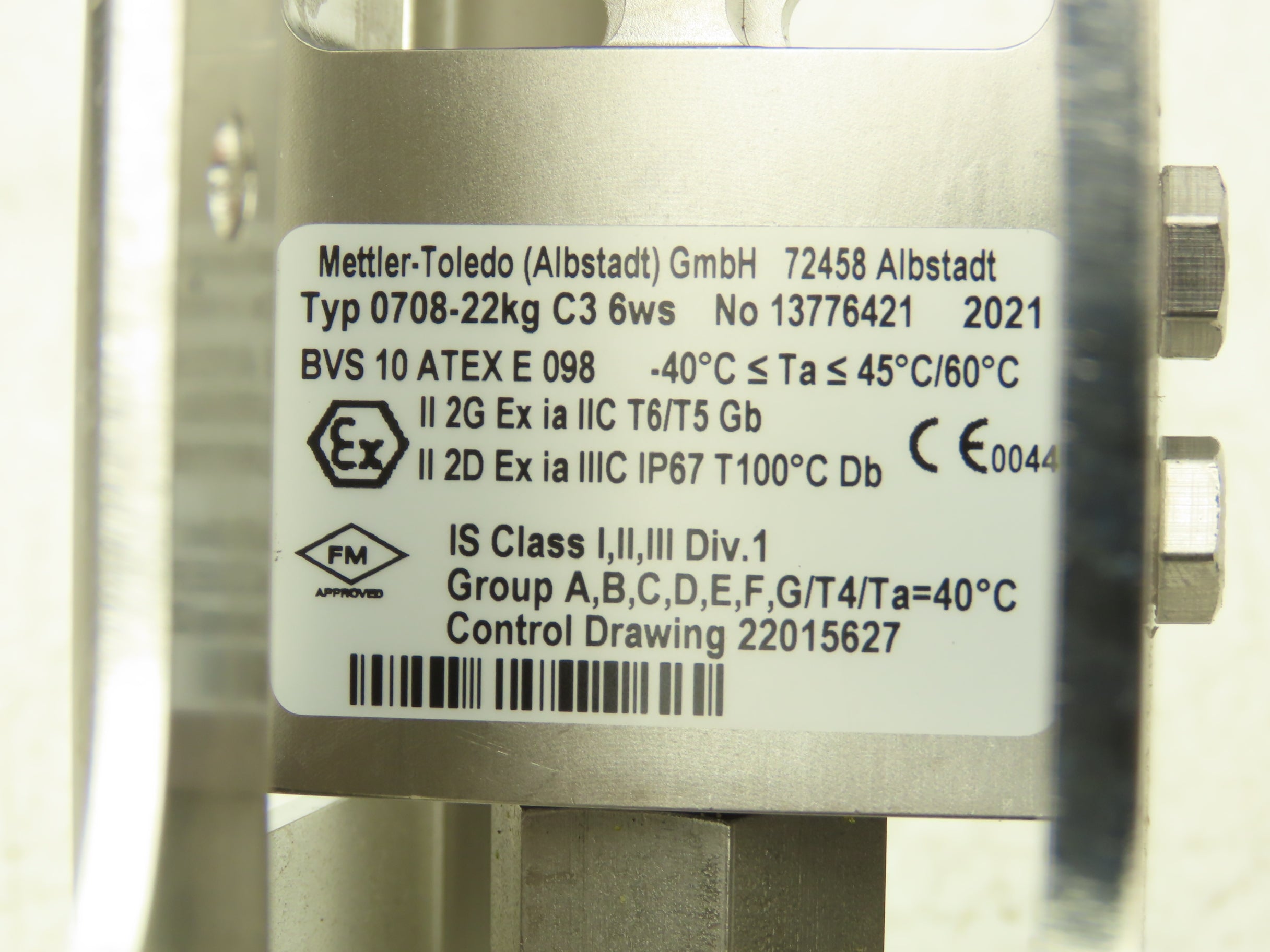 Pba436 Mettler Toledo PBA430-A15 Digital Scale Base With Load Cell 0708 Missi ...