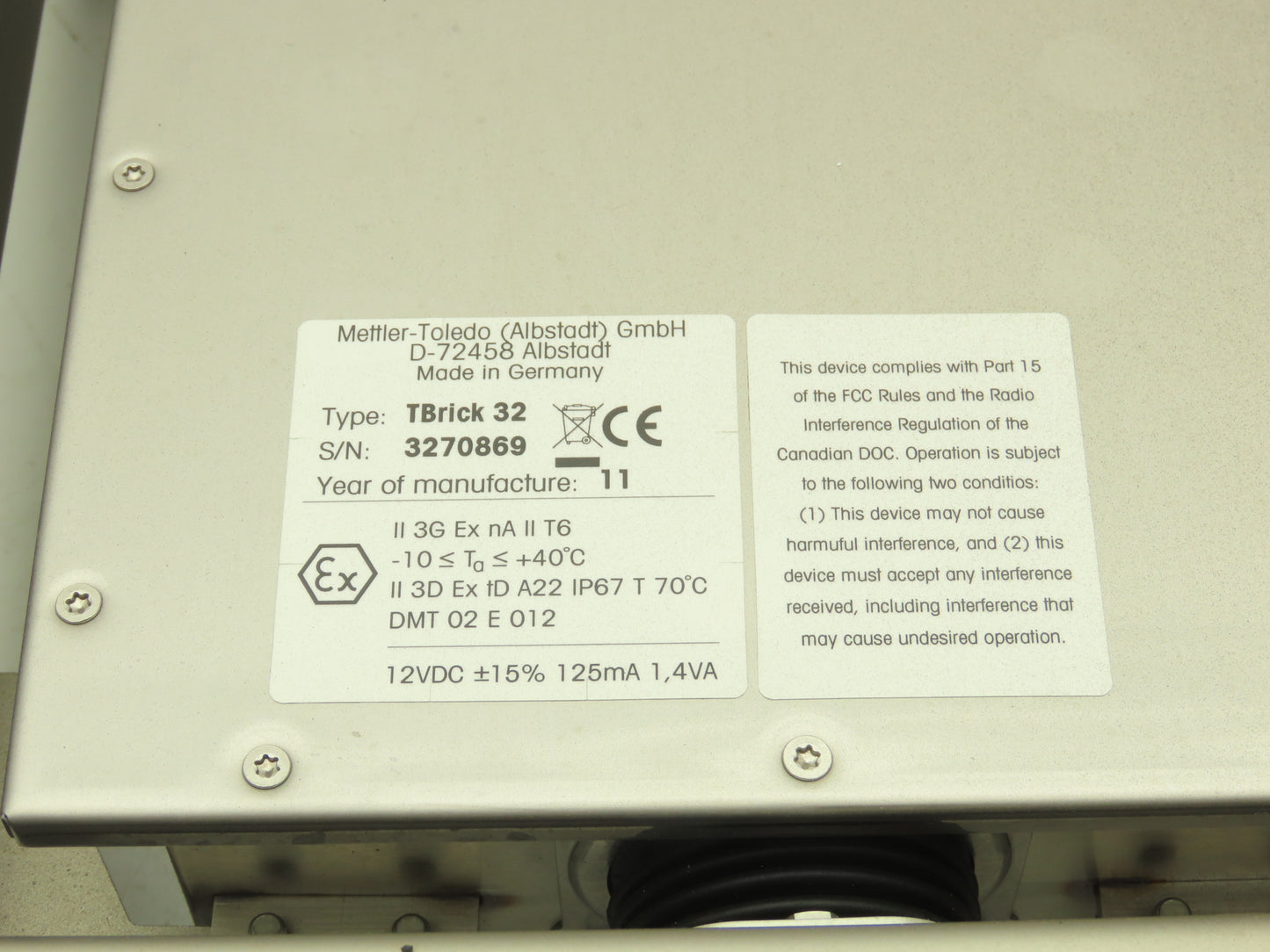 Mettler Toledo KA32S Digital Scale With 15.75X19.5" Base 120VAC IND560 Harsh