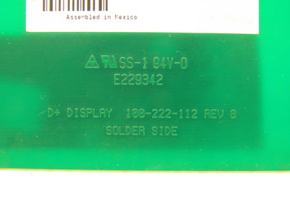 Branson Ultrasonic 100-242-112 PCB 900IW Display Board PCB Welder 900 Series