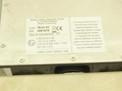 Mettler Toledo KA32S Digital Scale With 15.75X19.5" Base 120VAC IND560 Harsh