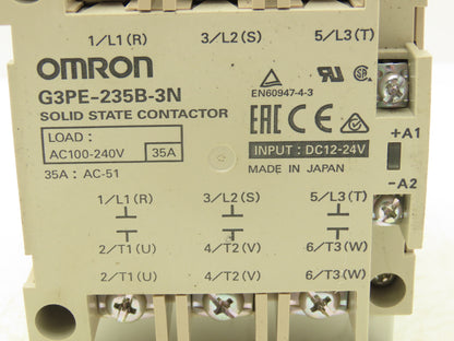Omron G3PE-235B-3N Solid State Contactor For Heaters 3Ph 100-240VAC 35A