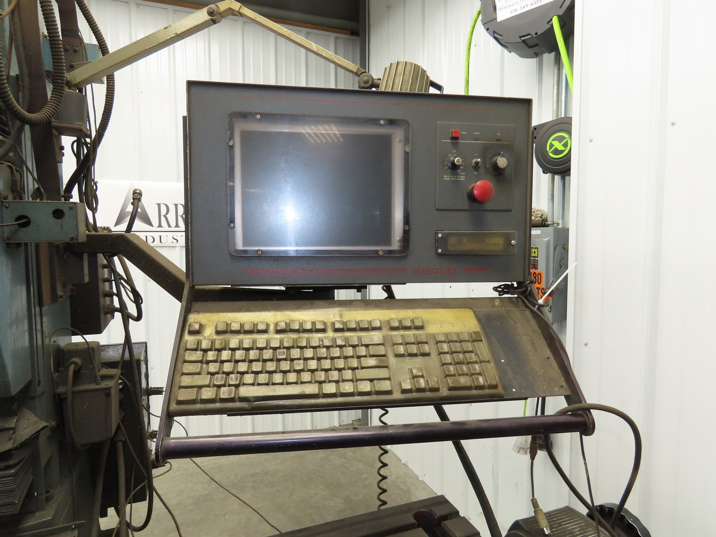 Servo Servo II Knee Mill Milling Machine 10X54" Bed 5Hp 240VAC 3Ph *Read