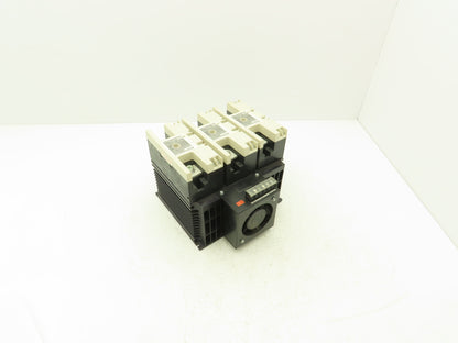 Mitsubishi US-K120 TE 120A Solid State Contactors (3) Units On Heat Sink w Fan