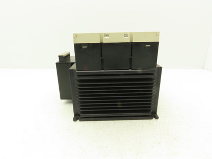 Mitsubishi US-K120 TE 120A Solid State Contactors (3) Units On Heat Sink w Fan
