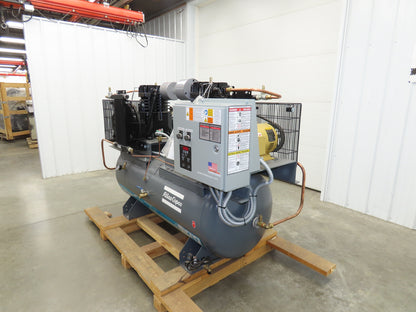 Atlas Copco CR5 Reciprocating Duplex Air Compressor 35CFM 5HP 230V 3Ph 120 Gal