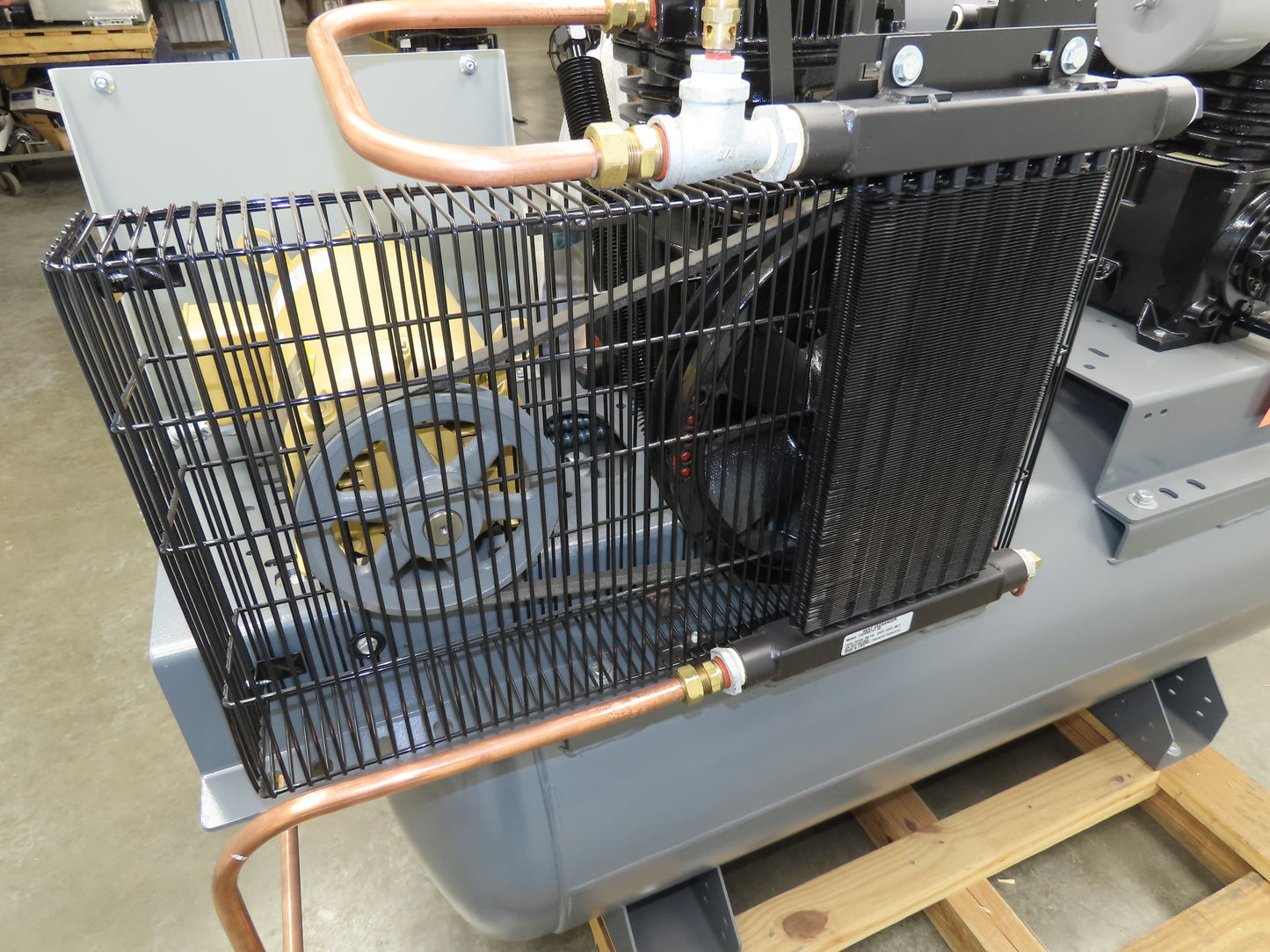 Atlas Copco CR5 Reciprocating Duplex Air Compressor 35CFM 5HP 230V 3Ph 120 Gal