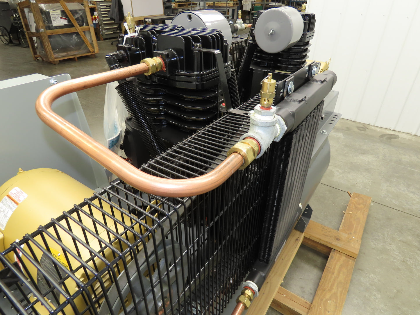 Atlas Copco CR5 Reciprocating Duplex Air Compressor 35CFM 5HP 230V 3Ph 120 Gal