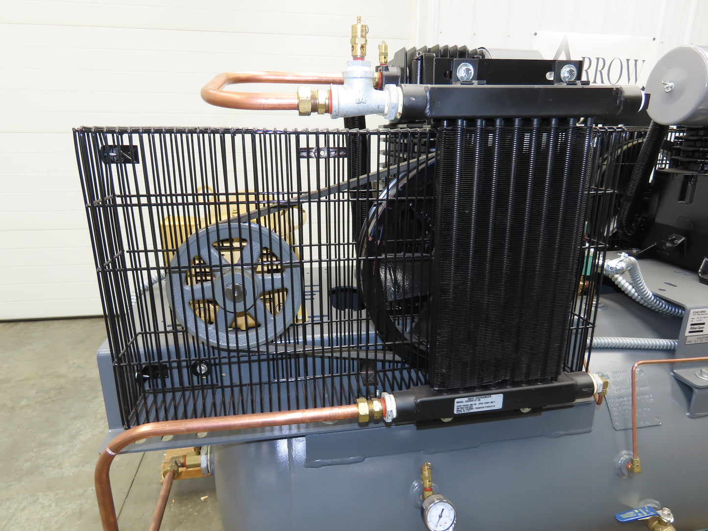 Atlas Copco CR5 Reciprocating Duplex Air Compressor 35CFM 5HP 230V 3Ph 120 Gal