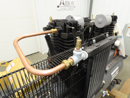 Atlas Copco CR5 Reciprocating Duplex Air Compressor 35CFM 5HP 230V 3Ph 120 Gal