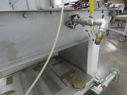 Apache Mepaco 10' 4" Sanitary Washdown Conveyor 12"Mesh Belt 480V Variable Speed