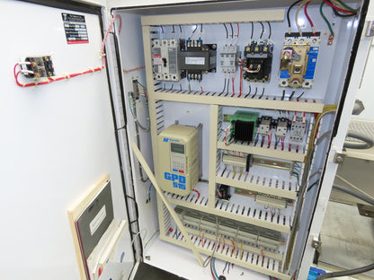 Apache Mepaco 10' 4" Sanitary Washdown Conveyor 12"Mesh Belt 480V Variable Speed