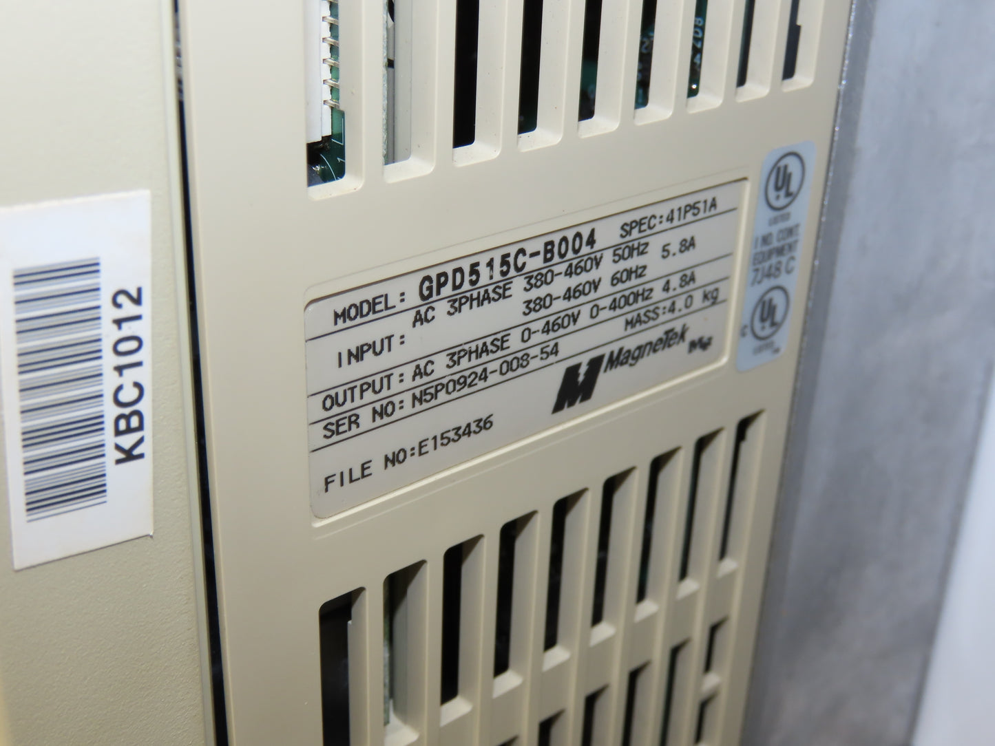 Apache Mepaco 10' 4" Sanitary Washdown Conveyor 12"Mesh Belt 480V Variable Speed