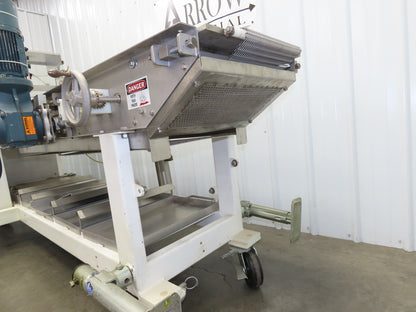 Apache Mepaco 10' 4" Sanitary Washdown Conveyor 12"Mesh Belt 480V Variable Speed