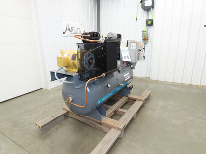 Atlas Copco CR7.5 Reciprocating Duplex Air Compressor 51CFM 7.5HP 3Ph 120 Gal